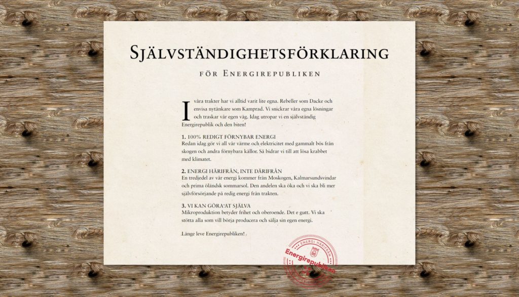 Självständighetsförklaring Energirepubliken