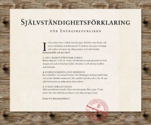 Självständighetsförklaring Energirepubliken